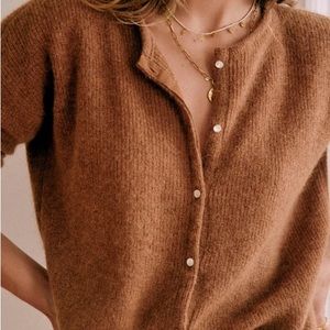 Sezane Gaspard Sweater in camel